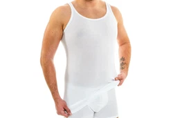 HERMKO Unterhemd 3007 3er Pack Weiß/Creme