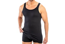 HERMKO Unterhemd 3007 3er Pack Dunkelgrün/Grün