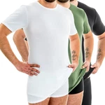 HERMKO Unterziehshirt (3847) Weiß/Creme/Dunkelgrün
