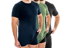 HERMKO Unterziehshirt (3847) Dunkelgrün/Dunkelblau