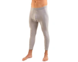 HERMKO Lange Unterhose 3440 2er Pack Khaki/Grau/Beige/Hellgrau/Braun