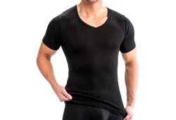 HERMKO Unterziehshirt 3er Pack V-Neck Business Shirt (4880) 4880