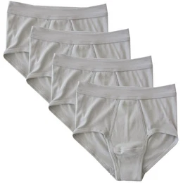 Slip 3240 4er Pack Herren Slip mit Eingriff (Classic Art) Bio-Baumwolle