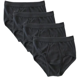 HERMKO Slip Classic Art 3240 Schwarz/Dunkelgrau/Grau/Braun
