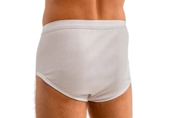 HERMKO Slip 3248 2er Pack Herren Slip mit Eingriff Creme/Grau/Beige/Weiß/Rosa/Braun
