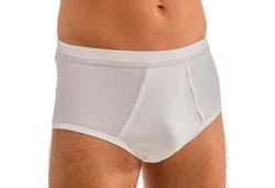 HERMKO Slip 3248 2er Pack Herren Slip mit Eingriff Creme/Grau/Beige/Weiß/Rosa/Braun