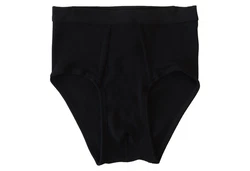 HERMKO Slip 3248 2er Pack Herren Slip mit Eingriff Schwarz/Braun