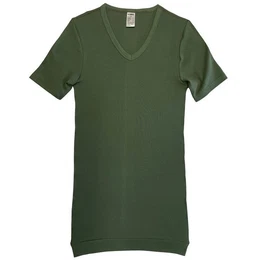 Unterziehshirt 488710 Extralanges Herren kurzarm Shirt +6 cm V-Neck mit Bundabschluss