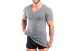 HERMKO Unterziehshirt 488710 2er Pack V-Neck Herren Kurzarm Shirt 488710
