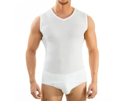 HERMKO Funktionsunterhemd 63050 Herren Tank Top Creme/Weiß