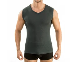 HERMKO Funktionsunterhemd 63050 Herren Tank Top Dunkelgrau/Rot/Grau/Schwarz/Dunkelgrün