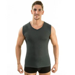 HERMKO Funktionsunterhemd 63050 Herren Tank Top Dunkelgrau/Rot/Grau/Schwarz/Dunkelgrün