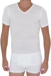 HERMKO Unterziehshirt 164887 V-Ausschnitt Herren Unterhemd 164887