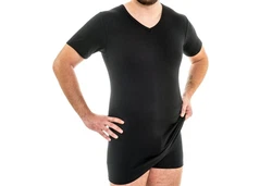 HERMKO Unterziehshirt 164887 V-Ausschnitt Herren Unterhemd 164887