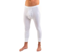 HERMKO Lange Unterhose 3440 2er Pack Weiß/Creme