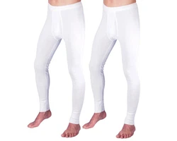 HERMKO Lange Unterhose 3540 Weiß/Creme