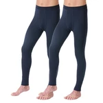 HERMKO Lange Unterhose 3540 Dunkelblau/Blau/Hellblau