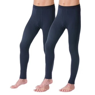 HERMKO Lange Unterhose 3540 Dunkelblau/Blau/Hellblau
