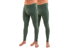 HERMKO Lange Unterhose 3540 Dunkelgrün/Grün