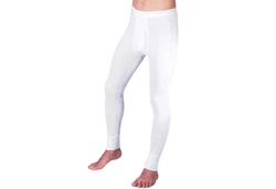 HERMKO Herren Lange Unterhose 3er Pack mit Eingriff (3540) Weiß/Creme