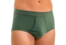 HERMKO Herren Slip 3240 Dunkelgrün/Grün