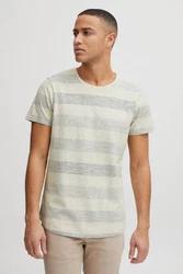 Blend Efkin Herren T-Shirt Kurzarm Shirt Mit Streifen Und Rundhalsausschnitt (Efkin) Khaki/Grün/Hellgrün/Dunkelgrün