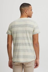 Blend Efkin Herren T-Shirt Kurzarm Shirt Mit Streifen Und Rundhalsausschnitt (Efkin) Khaki/Grün/Hellgrün/Dunkelgrün