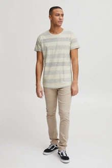 Blend Efkin Herren T-Shirt Kurzarm Shirt Mit Streifen Und Rundhalsausschnitt (Efkin)
