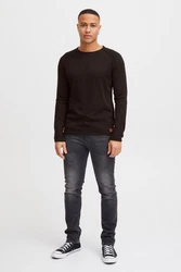 Blend Strickpullover Style BHJohn Schwarz/Dunkelgrau/Grau