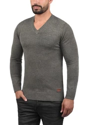 Blend Strickpullover Lasse 20703348ME Dunkelgrau/Grau