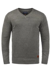 Blend Strickpullover Lasse 20703348ME Dunkelgrau/Grau
