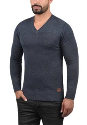 Blend Strickpullover Lasse 20703348ME Dunkelblau/Hellblau/Blau