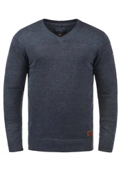 Blend Strickpullover Lasse 20703348ME Dunkelblau/Hellblau/Blau