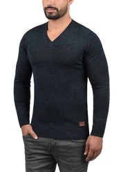 Blend Strickpullover Lasse 20703348ME Dunkelblau/Hellblau