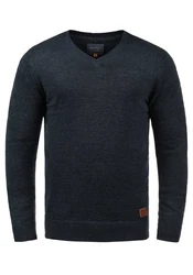 Blend Strickpullover Lasse 20703348ME Dunkelblau/Hellblau