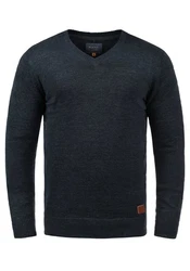 Blend Strickpullover Lasse 20703348ME Dunkelblau/Hellblau