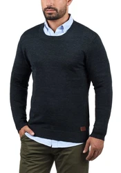 BLEND Strickpullover Lars 20703347ME Dunkelblau/Hellblau/Dunkelgrau