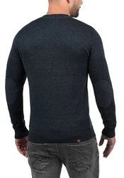 BLEND Strickpullover Lars 20703347ME Dunkelblau/Hellblau/Dunkelgrau
