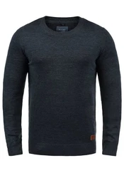 BLEND Strickpullover Lars 20703347ME Dunkelblau/Hellblau/Dunkelgrau