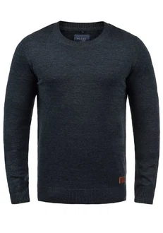 BLEND Strickpullover Lars 20703347ME Dunkelblau/Hellblau/Dunkelgrau