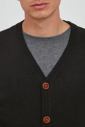 BLEND Cardigan BHLennard Schwarz/Hellblau/Dunkelbraun/Braun
