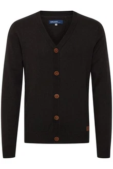 BLEND Cardigan BHLennard Schwarz/Hellblau/Dunkelbraun/Braun