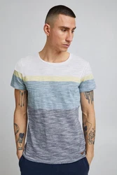 Blend T-Shirt BLEND BHJakob Hellblau/Mischfarben/Grau/Weiß