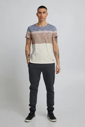 Blend T-Shirt BLEND BHJakob Beige/Gelb/Mischfarben/Braun/Hellblau/Creme