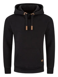 DENIMFY Kapuzenpullover Herren Hoodie DFIvo Schwarz