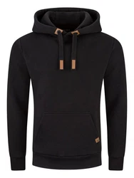 DENIMFY Kapuzenpullover Herren Hoodie DFIvo Schwarz