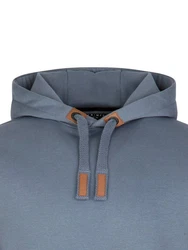 DENIMFY Kapuzenpullover Herren Hoodie DFIvo Blau/Grau/Dunkelblau