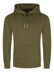 DENIMFY Kapuzenpullover Herren Hoodie DFIvo Dunkelgrün/Khaki