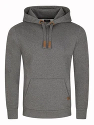 DENIMFY Kapuzenpullover Herren Hoodie DFIvo Dunkelgrau/Grau/Hellgrau