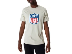 New Era T-Shirt NFL Shield Graphic Khaki/Dunkelblau/Weiß/Creme/Blau